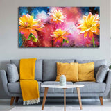 Abstract Art of Flowers Canvas Wall Painting