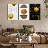 Modern Abstract Art Wall Painting of 3 Pieces