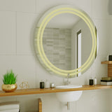 Designed LED Round Shape Bathroom Wall Mirror