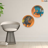  Wall Hanging Plates of Two Pieces
