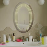 Modern Look Oval LED Bathroom Mirror