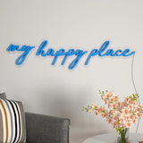 "My Happy Place" Design Neon LED Light