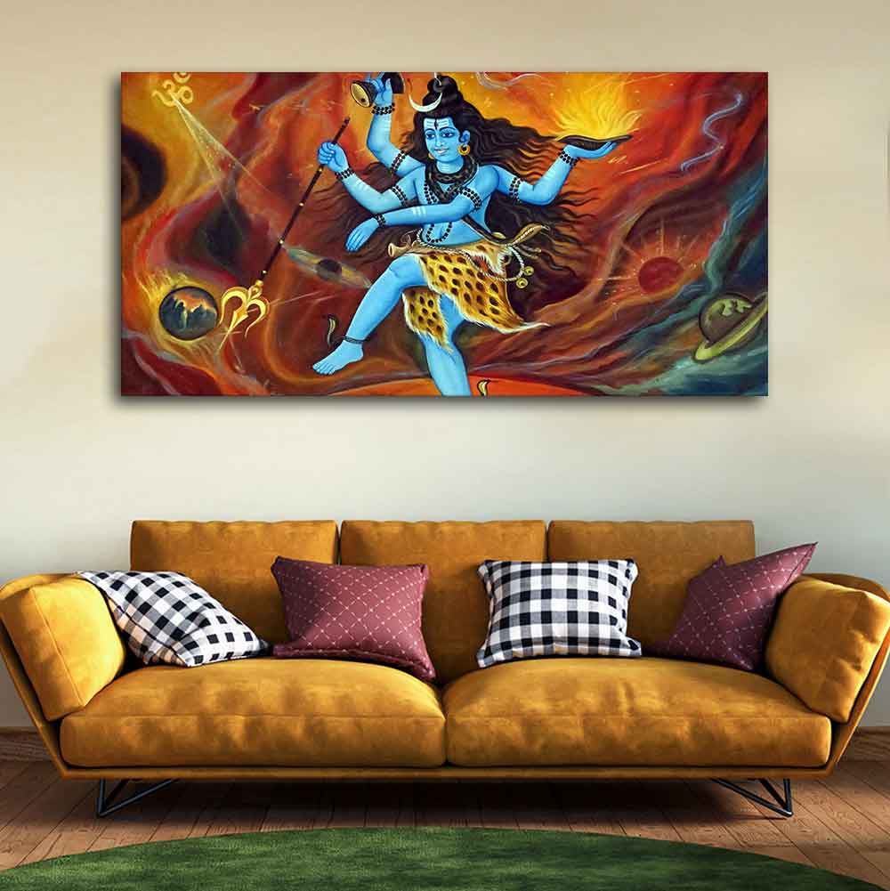 Natraja Lord of the Dance Canvas Wall Painting