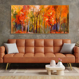 Wall Painting of Colorful Autumn Forest