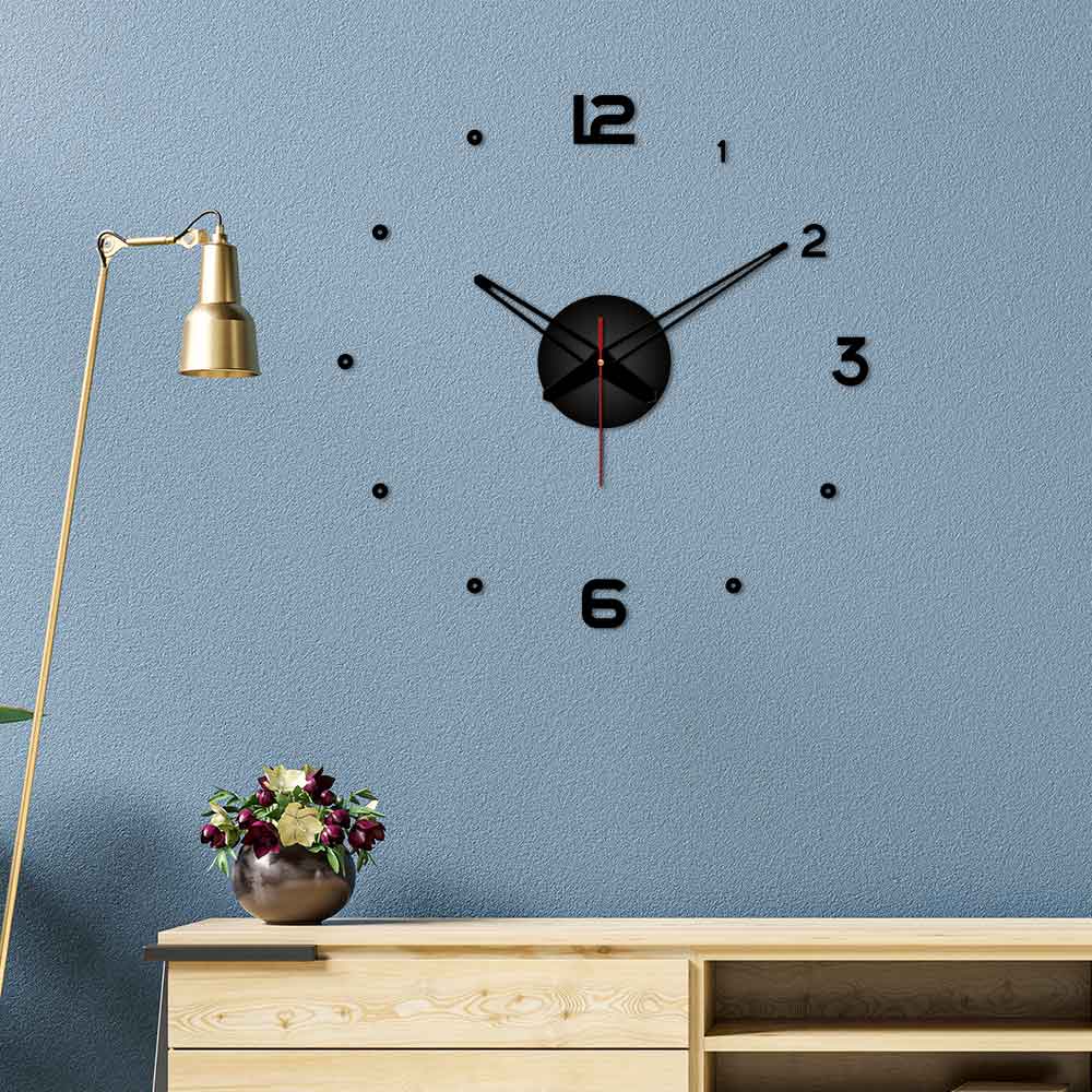 Numbers with Dots Designer Big Size 3D Infinity Wall Clock