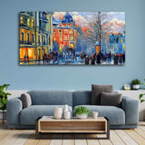 Old City in Winters Canvas Wall Painting