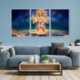 Scenery Floating Canvas Wall Painting Set of Three