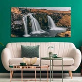 Canvas Wall Painting of Amazing Waterfall in Iceland