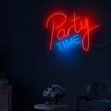"Party Time" Text Neon Sign LED Light