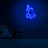 Praying Hand Neon Sign LED Light