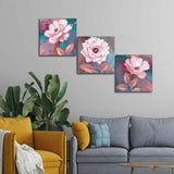 Wall Painting of Pink Rose