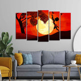  Wall Painting of African Sunset