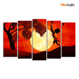  Wall Painting of African Sunset
