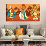 Premium Canvas Wall Painting of African Lady Dancing