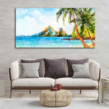 Premium Canvas Wall Painting of Beautiful Beach Scenery