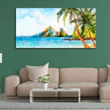 Premium Canvas Wall Painting of Beautiful Beach Scenery