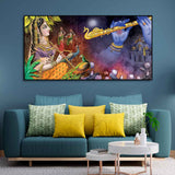 Premium Canvas Wall Painting of Radha Thinking About Shri Krishna