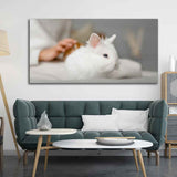 Premium Wall Painting of Cute White Bunny