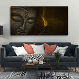 Premium Wall Painting of Peaceful Lord Buddha Sculpture