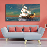 Premium Wall Painting of Ship on the Ocean
