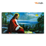 Premium Wall Painting of The prayer of Jesus Christ on the background of Jerusalem