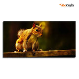 Premium Wall Painting Squirrel in The Dark Forest