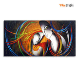  Face Abstract Texture Canvas Wall Painting