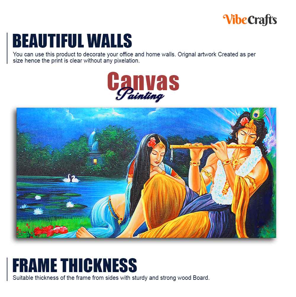 Radha Krishna Painting Canvas Big Wall Painting Wall Art