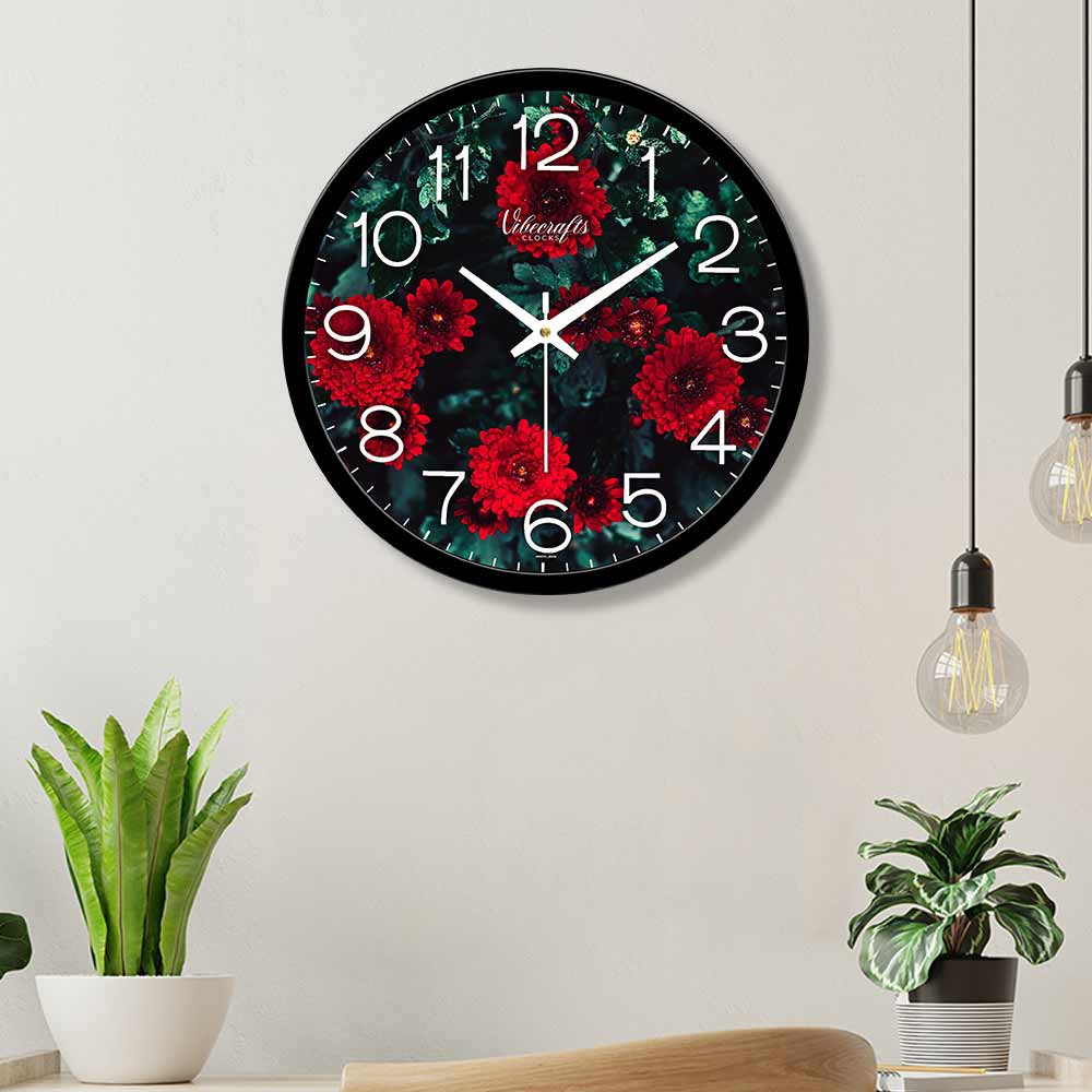 Green Leaf Designer Wall Clock