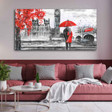  Couple in London Canvas Wall Painting