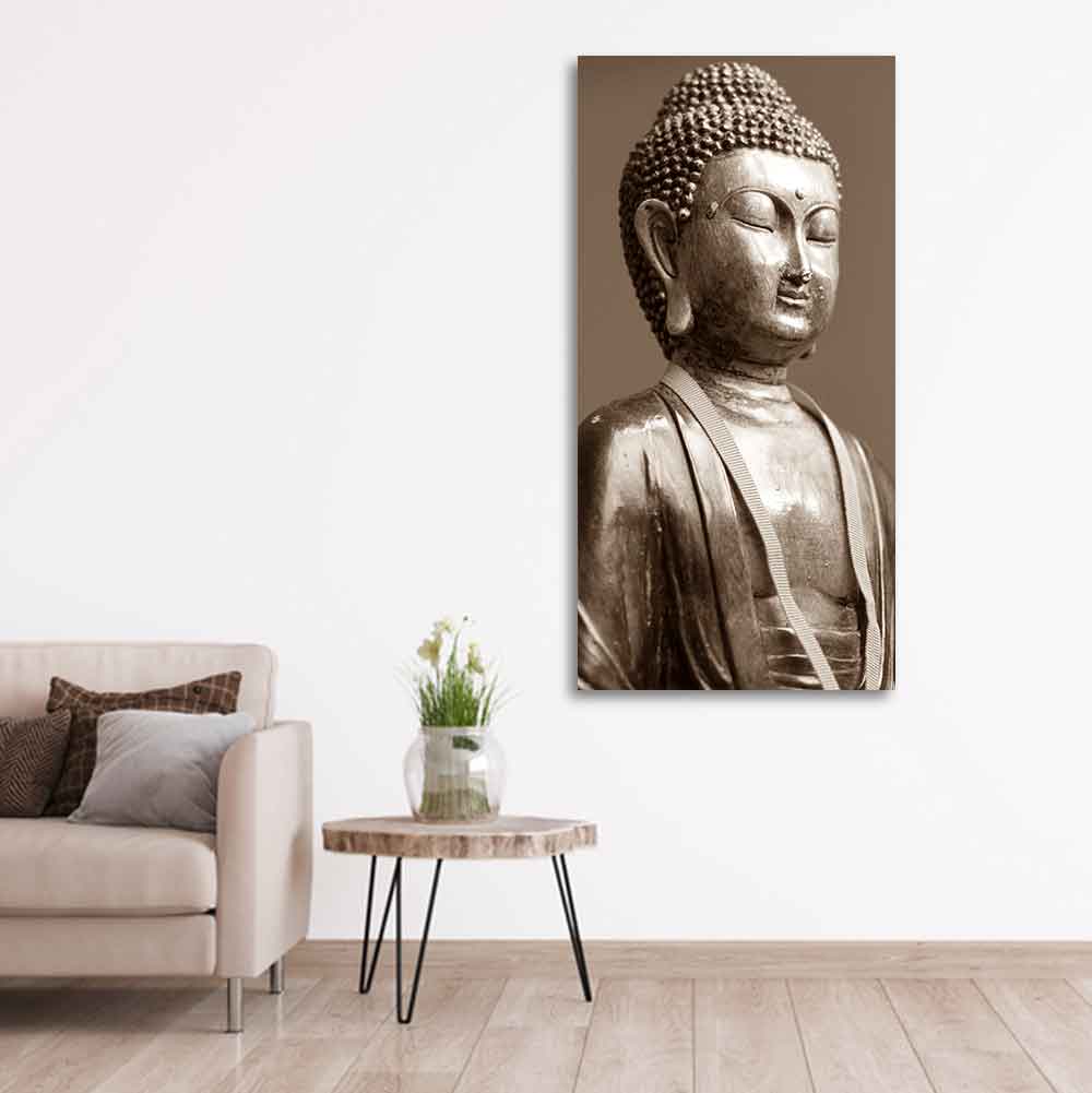 Sculpture of God Buddha Canvas Wall Painting
