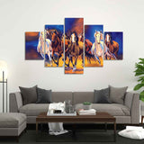 Seven Horses Canvas Wall Painting