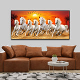  Horses Running at Sunrise Premium Canvas Wall Painting