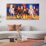 Horses Running in Field Canvas Wall Painting