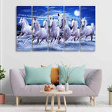  Running Horses in Water Canvas Wall Painting