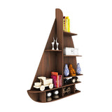 Designer Wooden Wall Shelf / Book Shelf / Night Light