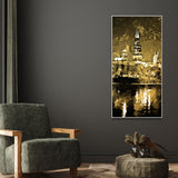  Skyline Night view Canvas Wall Painting