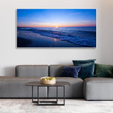 Sunset Sea Horizon Premium Canvas Wall Painting