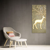 Swamp Deer in Forest Wall Painting