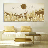  Deer in Forest Premium Wall Painting