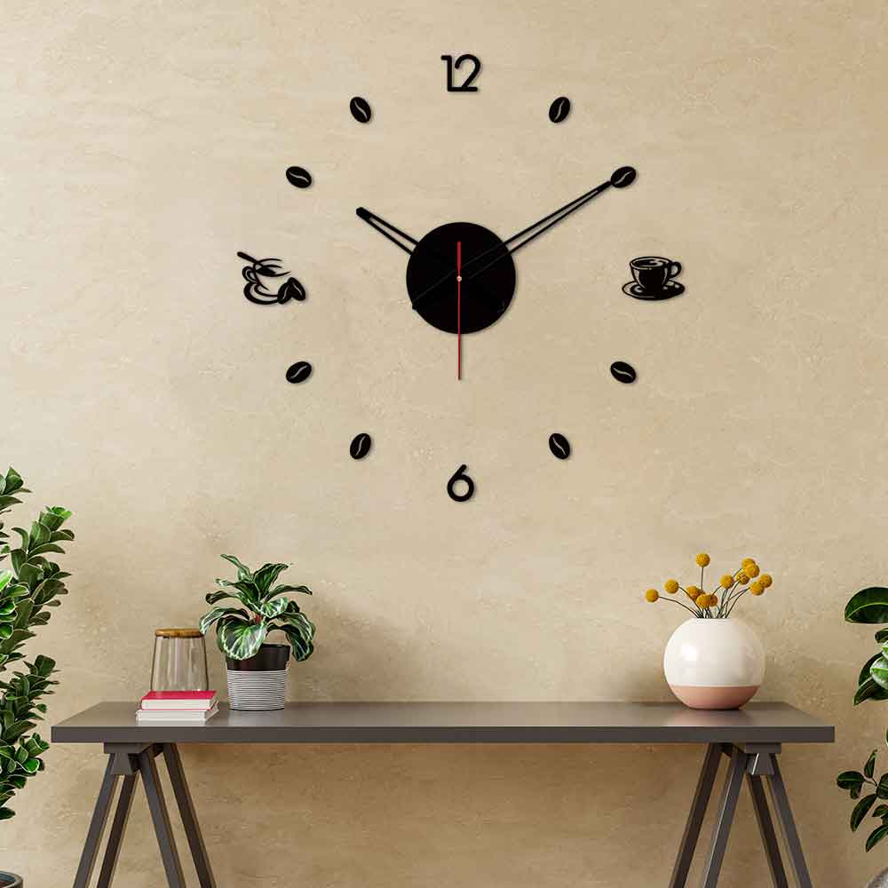Tea Coffee Designer Big Size 3D Infinity Wall Clock