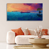 Thailand Picture of Tourists on the Long Tail Boat Canvas Wall Painting