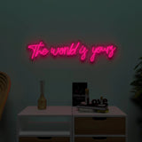 The World is yours Design Neon LED Light