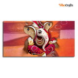 Traditional Lord Ganesh Canvas Wall Painting