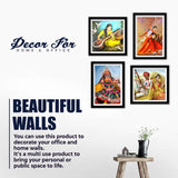 Traditional Rajasthani Culture Wall Frame Set of Four