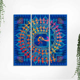 Traditional Warli Art Wall Painting of 3 Pieces