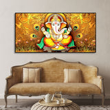Vignaharta Ganesh Premium Canvas Wall Painting