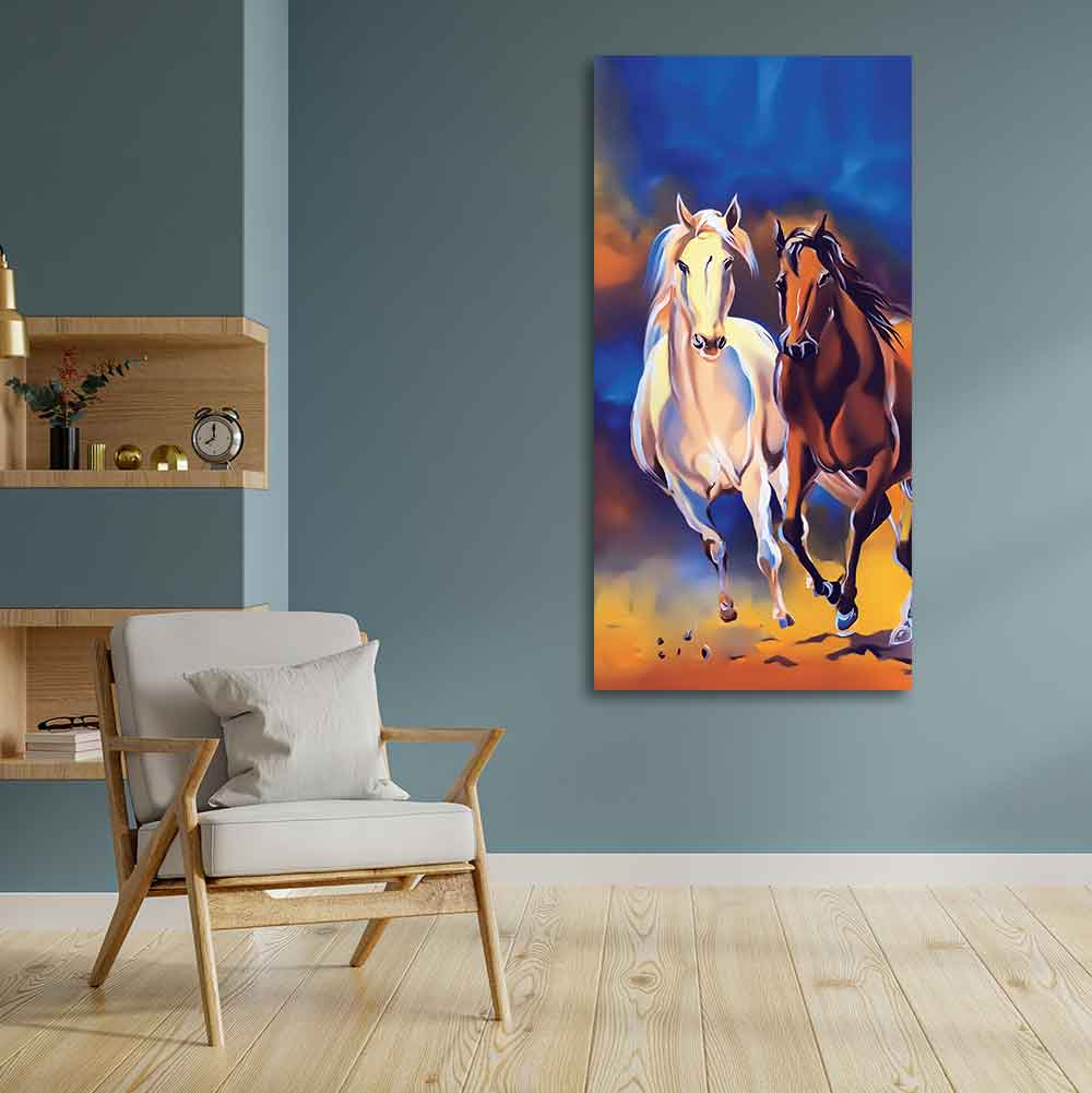 Horse Running Canvas Wall Hanging Painting
