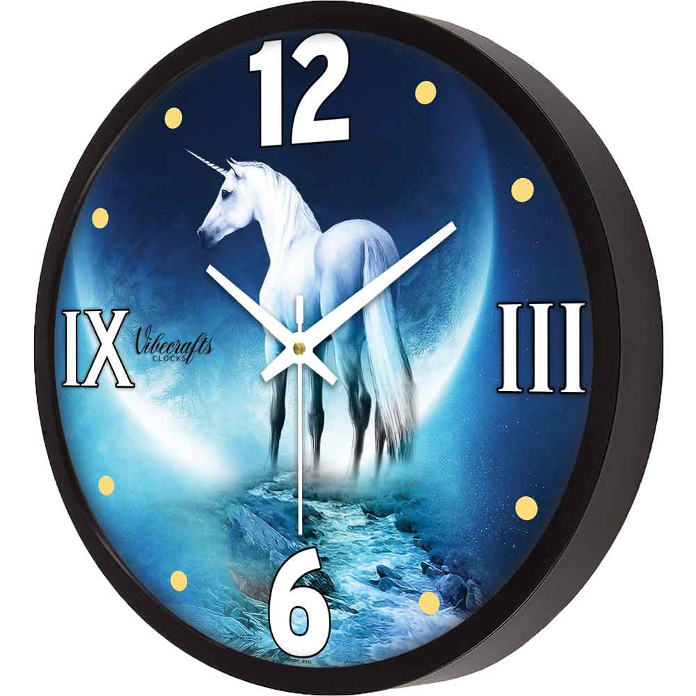 White Horse Designer Wall Clock