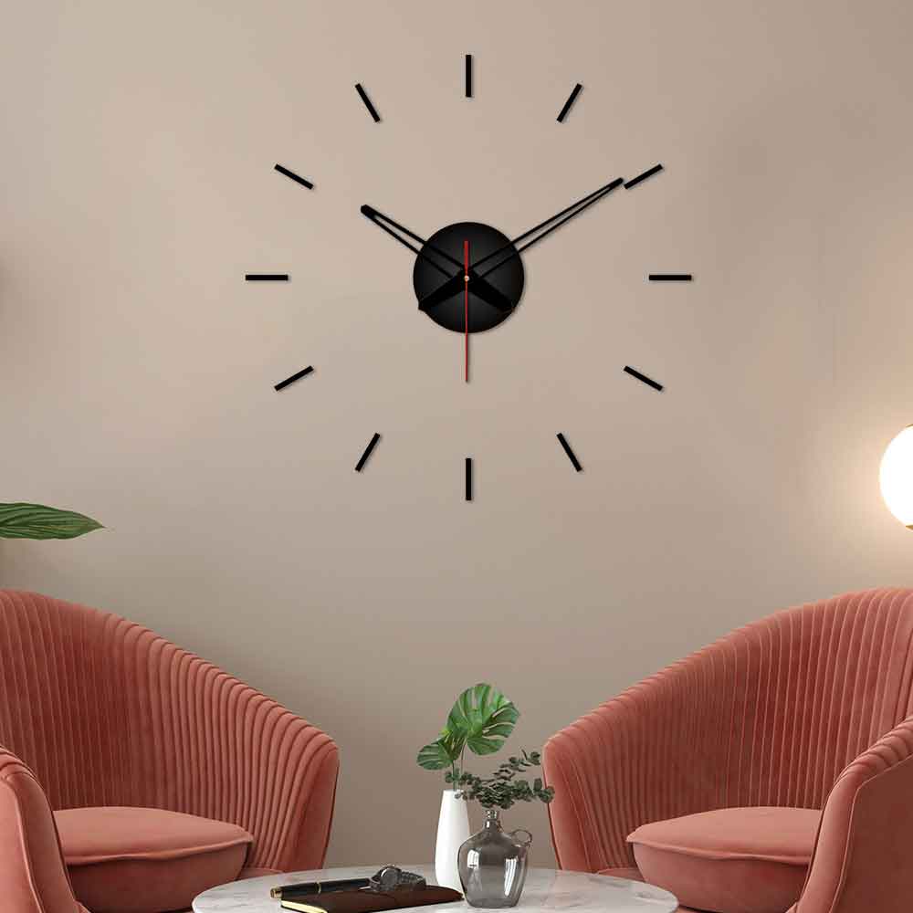 Without Numbers Designer Big Size 3D Infinity Wall Clock